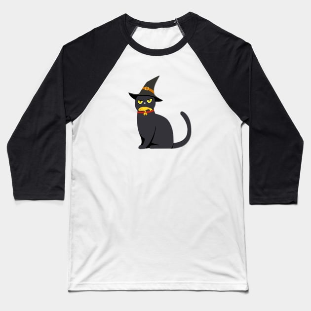 Magic cat Baseball T-Shirt by cristal